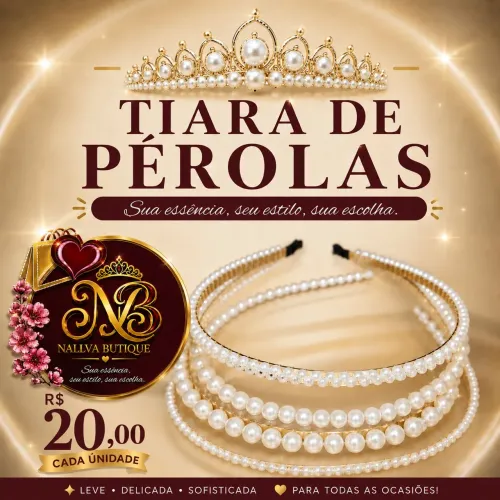 Tiaras de pérolas