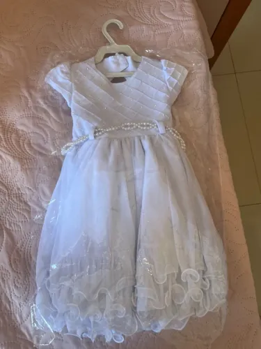 Vestido infantil batizado e aniversário 2 anos