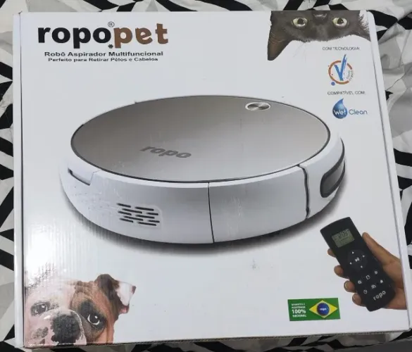 Robô Aspirador ROPO PET Original com Caixa