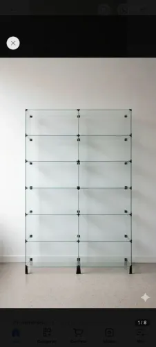 Vende -se vitrine de vidro com 12 divisórias 