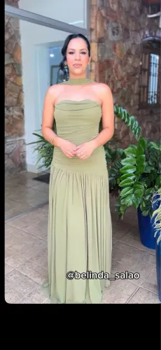Vestido verde oliva 