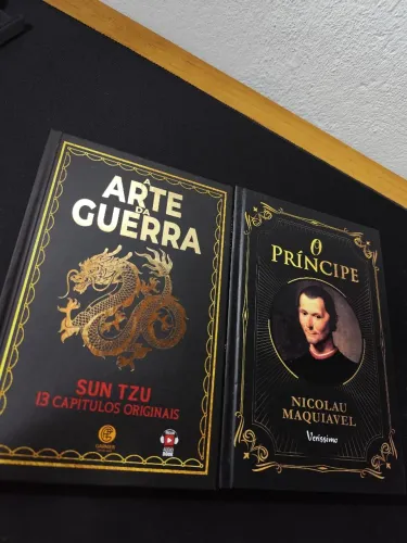 Kit 2 Livros Capa Dura: A Arte Da Guerra - Sun Tzu + O Príncipe - Nicolau Maquiavel.