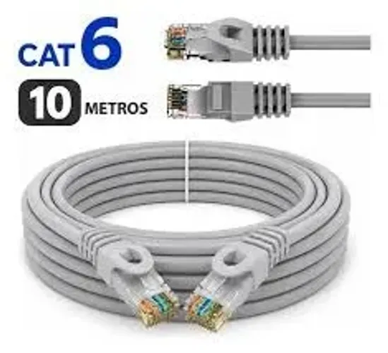 Cabo de rede Ethernet Aoweixun Cabo CFTV CAT-6 10M