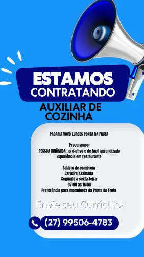 Auxiliar de Cozinha