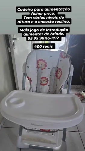 Cadeira de alimentação fisher price 