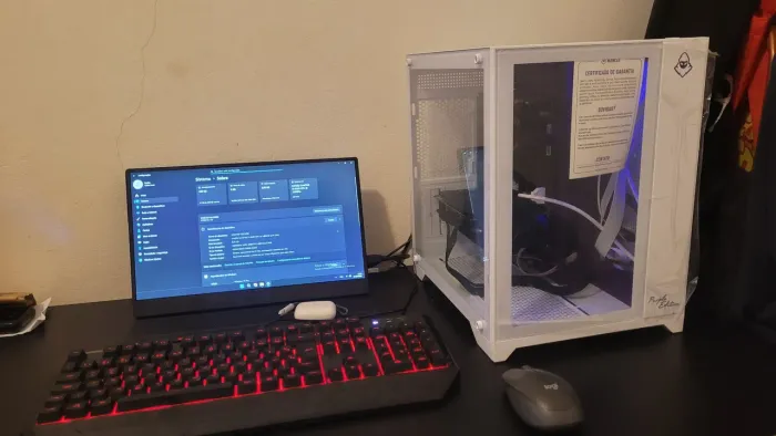 PC Gamer Aquário Branco Lindo - i5 8400 / GTX 1060 6GB / SSD NVMe (Roda Tudo!)