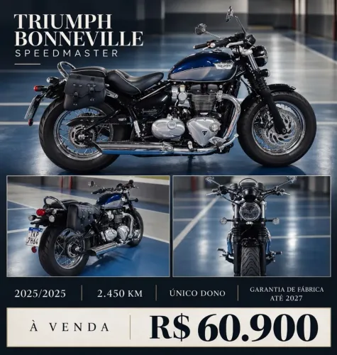 Triumph 1200 cc bonneville 25/25 imperdivel
