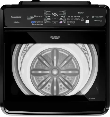 Máquina de lavar Intuitive+ Panasonic 19kg Lavagem Eficiente SmartSense 220V