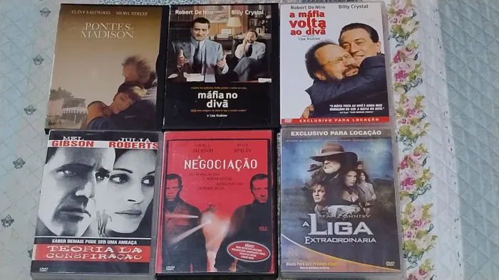 DVDs de filmes originais, vendo separado R$ 4,00 cada ou todos juntos por R$ 48,00