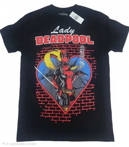 Blusa Lady Deadpool- original MARVEL com etiqueta tamanho P