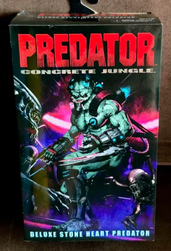 PREDATOR STONE HEART DELUXE NECA - CONCRETE JUNGLE - RARIDADE