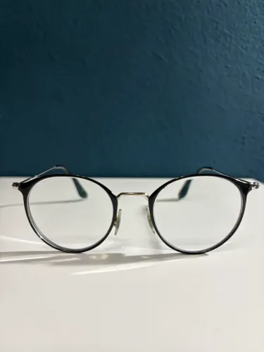 Armação Ray-Ban Original RX6378 Preto/Prata Tam. 49