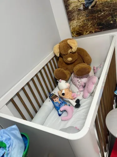 Berço Boom Plus Classic - 2 em 1: Berço/Mini Cama - Reller Branco