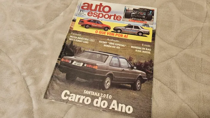 Revista Auto Esporte 287 - VW Volkswagen Santana - Carro do Ano - 1989 (nao é quatro rodas