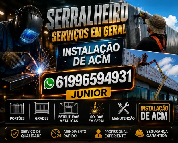 Instalação de ACM serralheiro