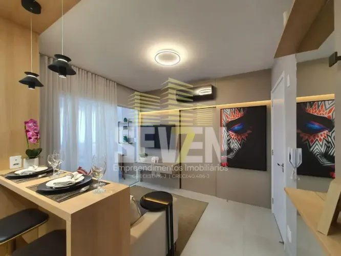 Apartamento com 1 Quarto no Edifício Red Centro Bauru Varanda Gourmet