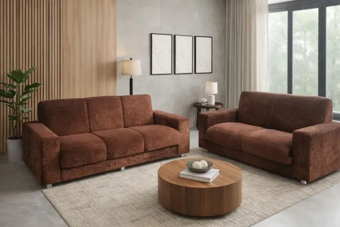 Sofá 4 lugares chenille 