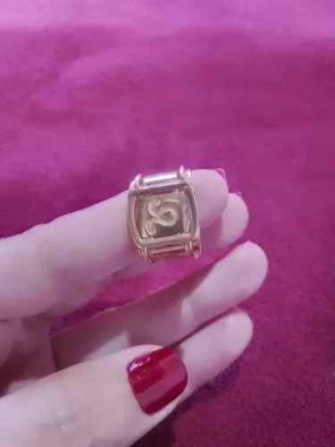 Anel 18k 750 signo leão 