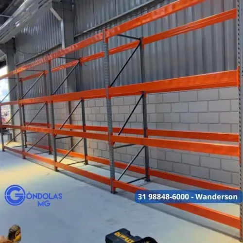Porta pallet estrutura em aço