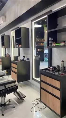Móveis para barbearia projetados