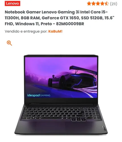 Notebook Gamer Lenovo