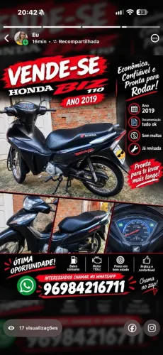 Honda Biz 110i 2019