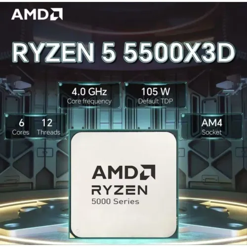 Processador Ryzen 5500X3D (OEM) Novo!