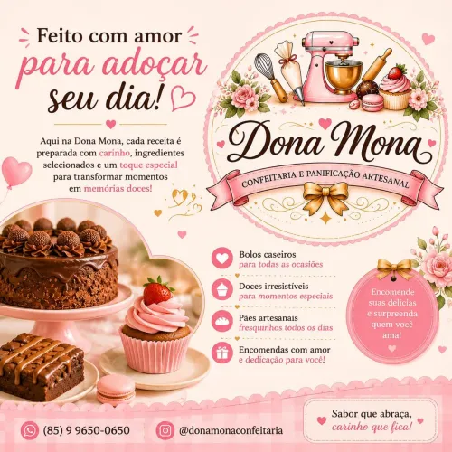 Bolos e tortas por encomenda