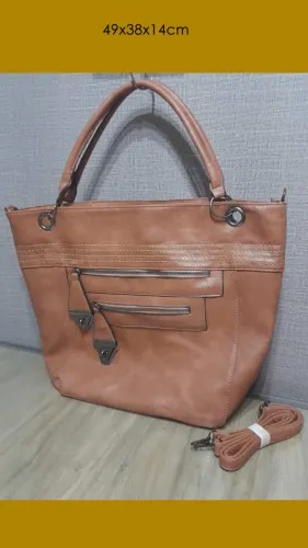 Bolsa feminina elegante couro sintético nova