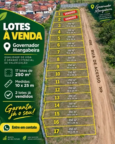 Lotes em Governador Mangabeira