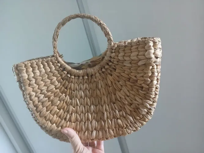 Bolsa de praia palha
