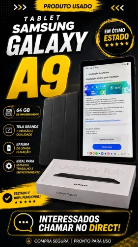 TABLET A9 GRAFITE QUASE NÃO USADO SEM MARCAS