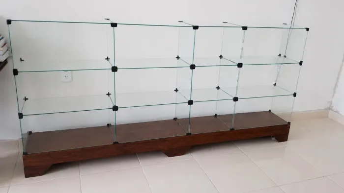 Balcão de vidro