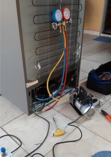 Carga de gás para geladeira