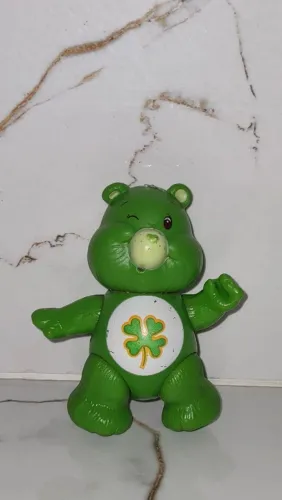 Antigo ursinho carinhoso da estrela trevo 4 folhas 