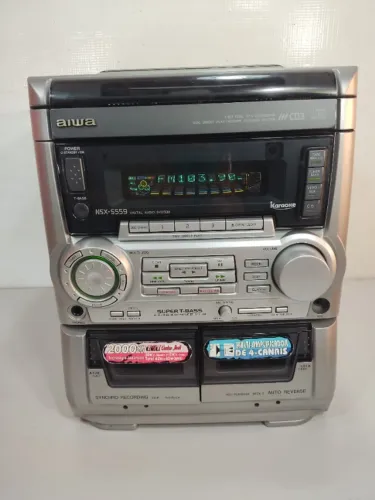 Detalhes LEIA a Descrição do anuncio - Som System Aiwa Cx-ns559lh Vintage Sr3 (Usado)