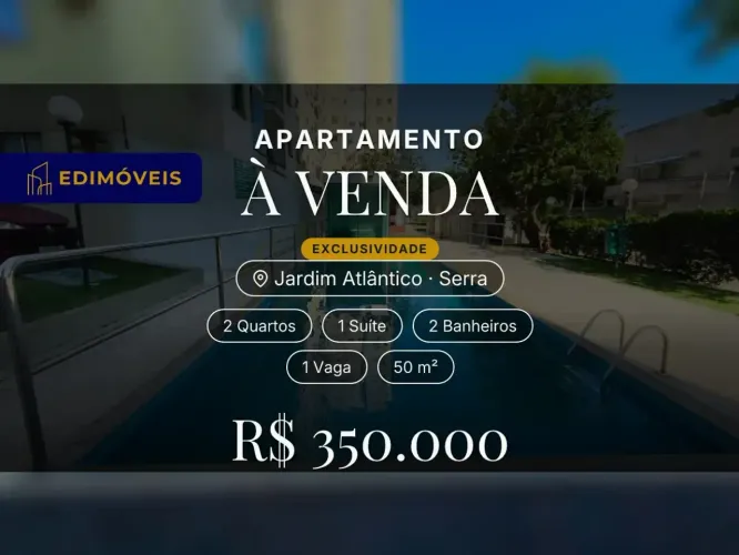 Incrível Apartamento no Jardim Atlântico Quintal Privativo e Lazer Completo