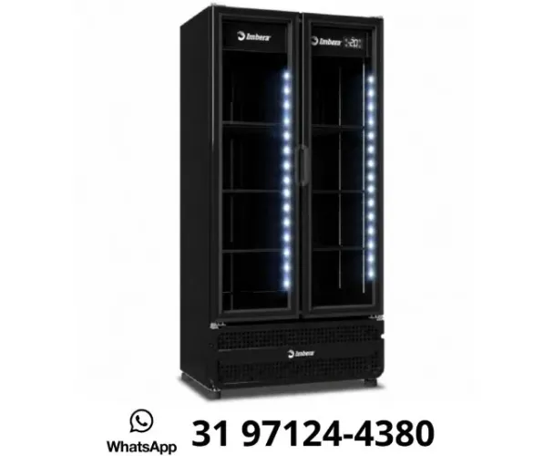 Cervejeira 2 Portas de Vidro com LED Imbera