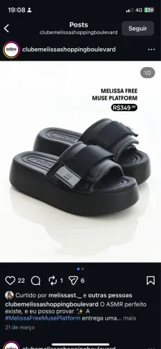 Vendo Melissa usada 1 vez (por não me adaptar )