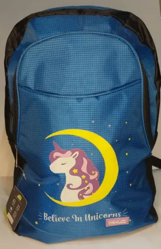 Mochila Grande Azul-Marinho Nova