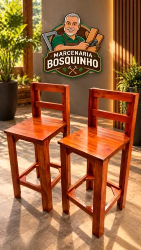 BANCO/BANQUETA ALTA COM ENCOSTO