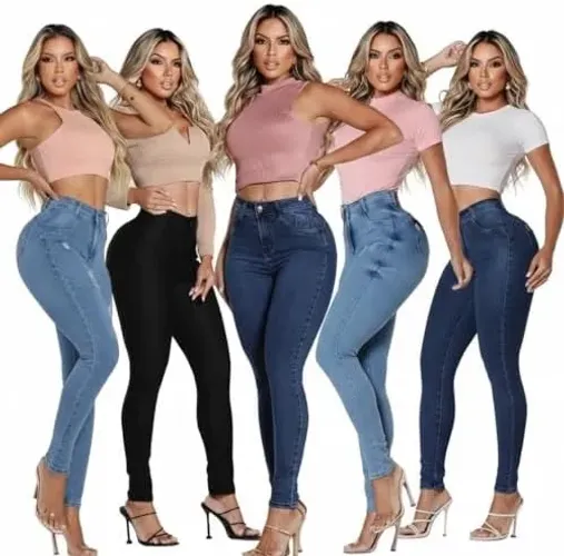 Vendo Lote de 100 Calça jeans feminino Estou fechando a loja