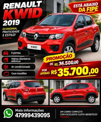 Renault Kwid Zen 1.0 Flex 12V 5P Mec. 2019