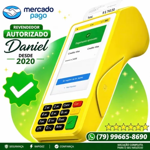 Máquina de Cartão Mercado Pago Entrega Rápida 