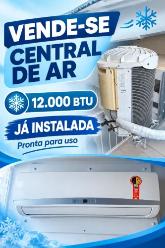 Vende.se central de 12 mil ptu já instalada e limpar