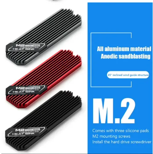 Dissipador M.2 NVMe 2280 Alumínio | Cooler SSD Anti Aquecimento