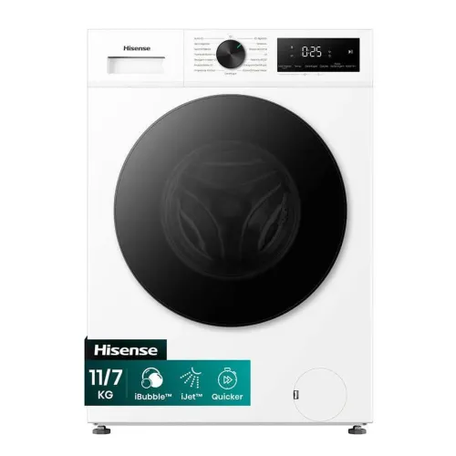 LANÇAMENTO LAVA E SECA HISENSE 11KG Nova Nota fiscal Motor Inverter WD1i11 Bca 220V