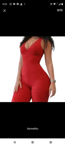 Vendo 3 macacão de cores diferentes marrom 140 reais vermelho e preto