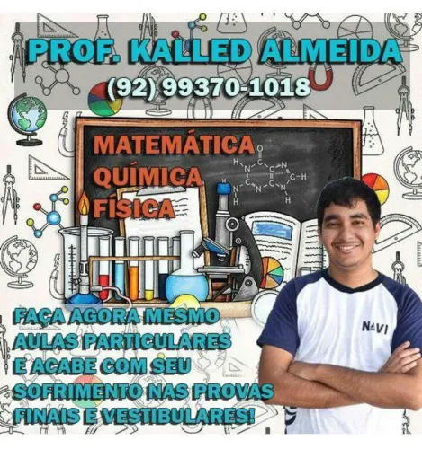 Aulas de matemática, física e química 