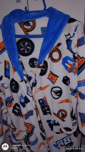 Roupão infantil microfibra 